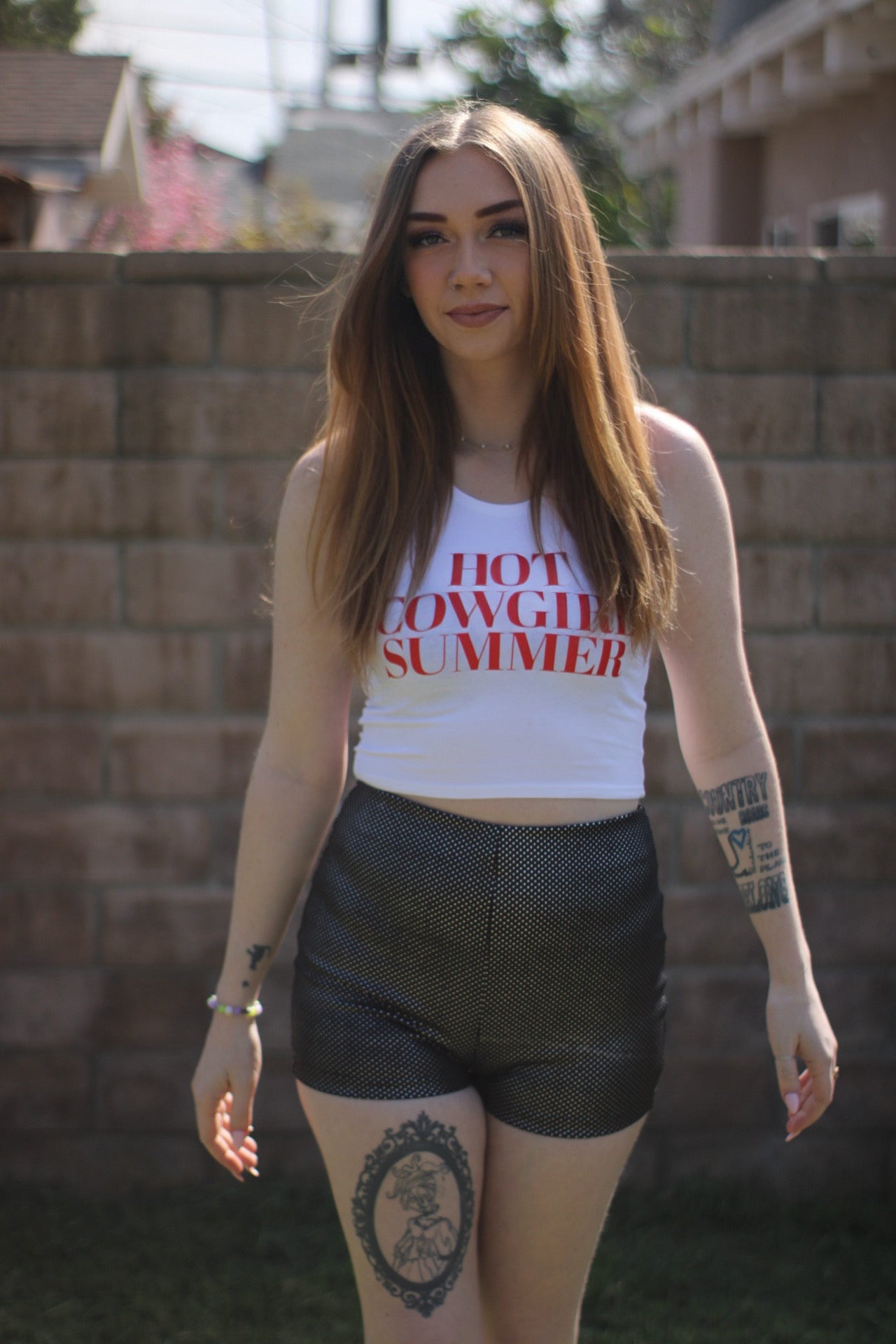 Hot cowgirl Summer Crop Tank