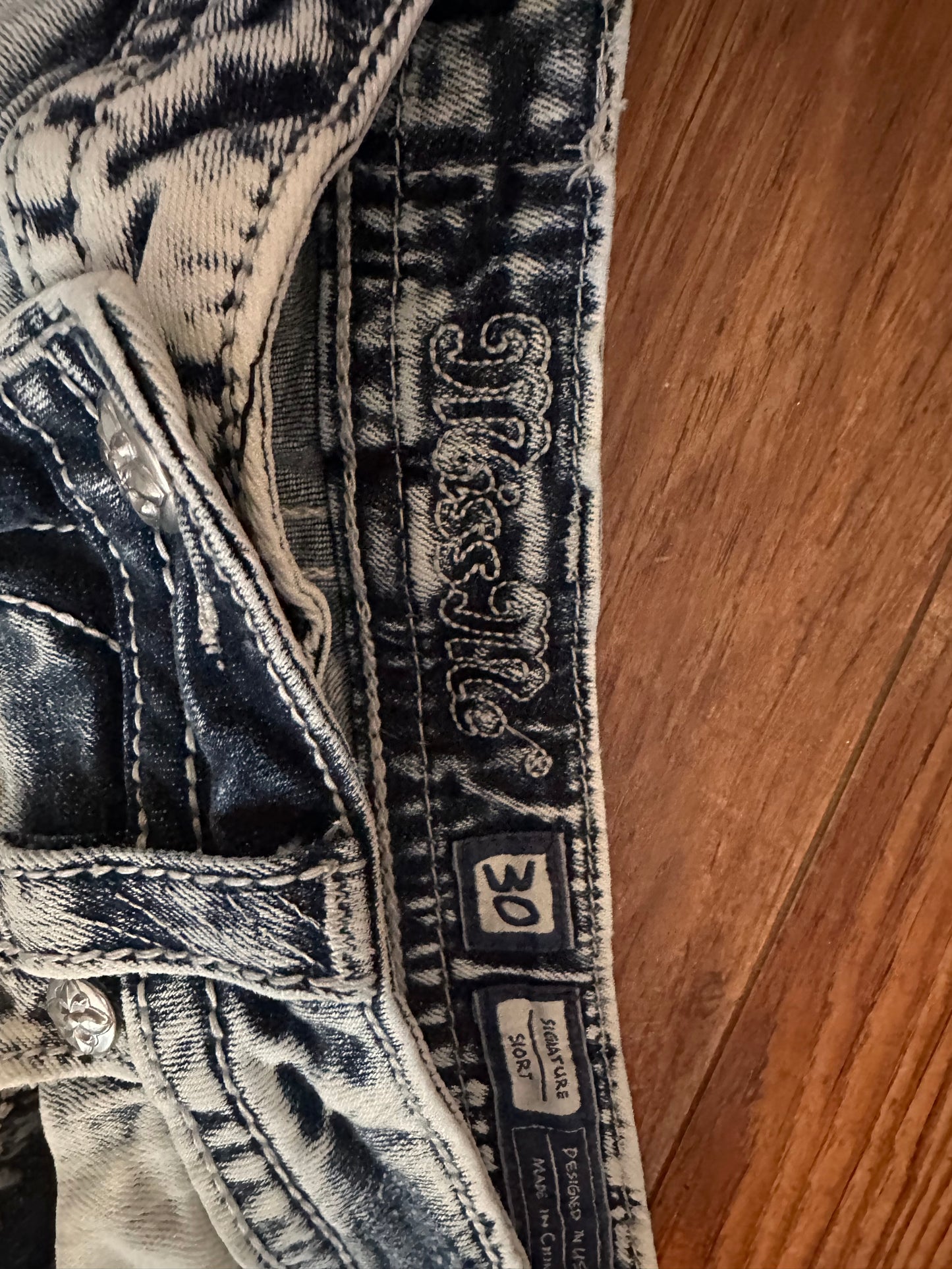 Miss me faded shorts