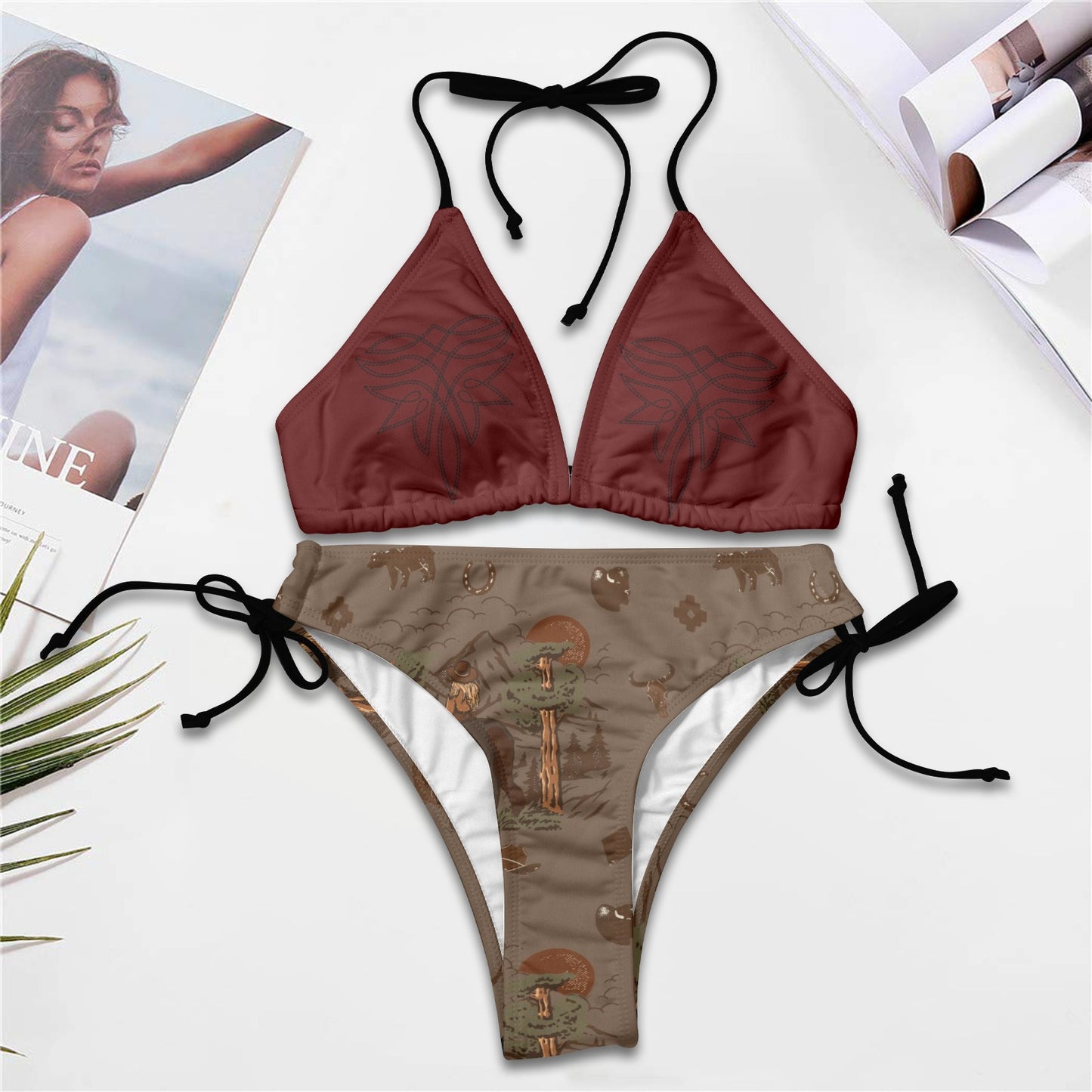 Stitch 2 piece Western Swim