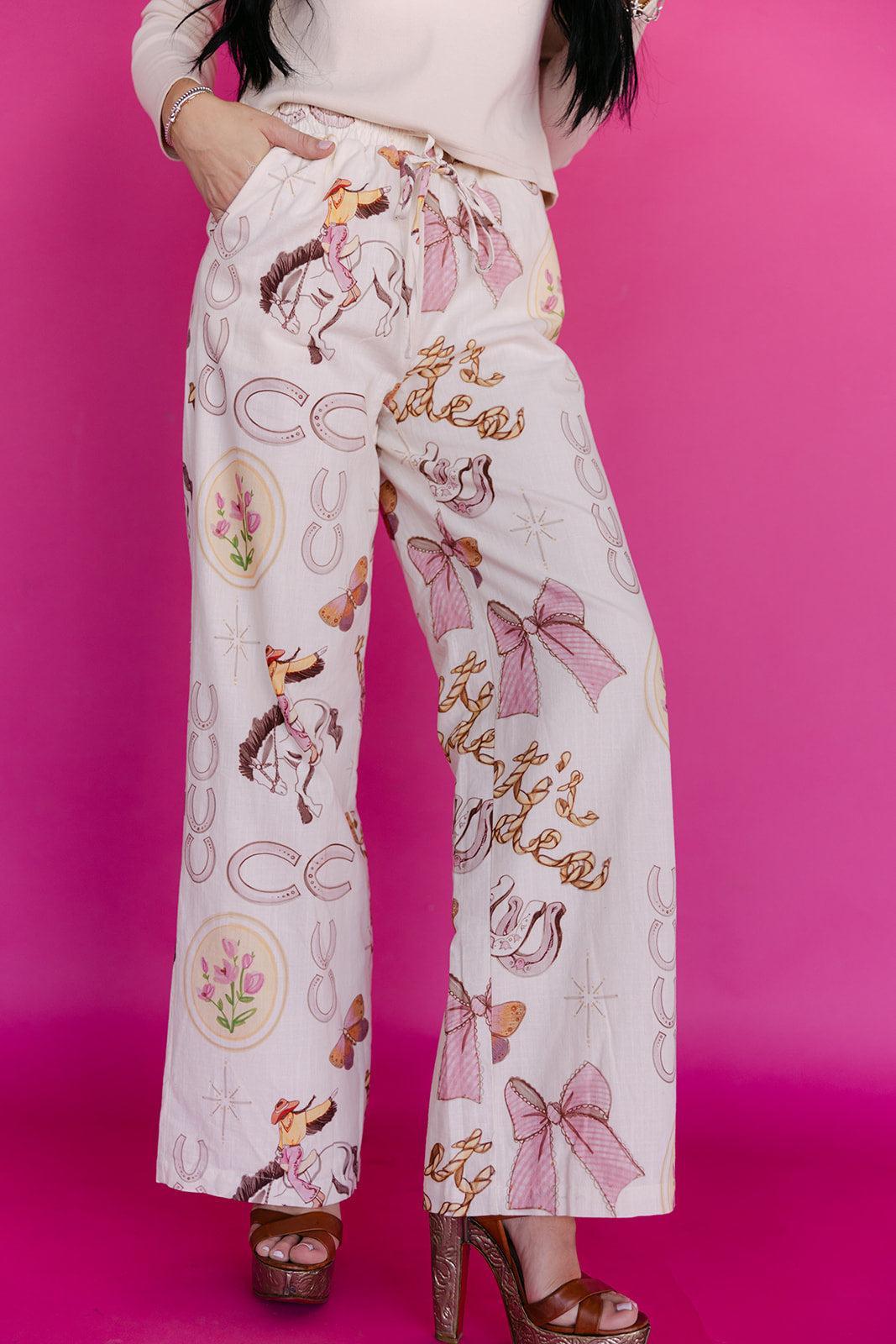 The Dottie Western Linen Pant