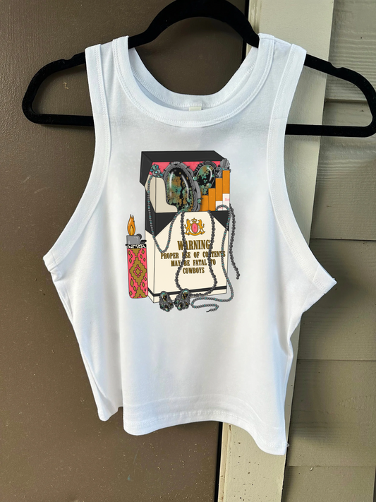Fatal To Cowboys Cropped Tank