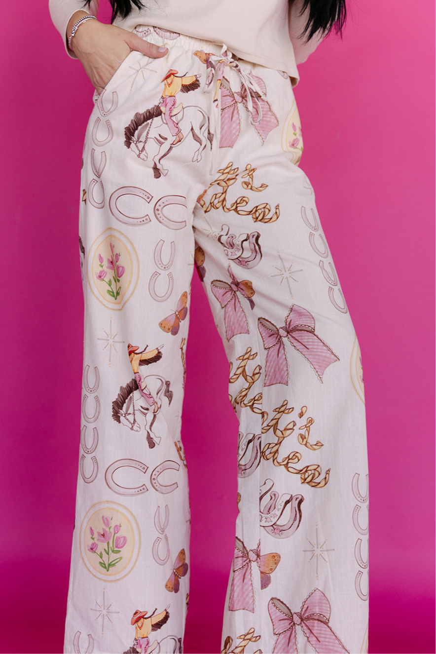 The Dottie Western Linen Pant